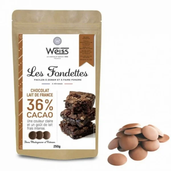 Chocolat Au Lait 36% Fondettes 250g Weiss 1