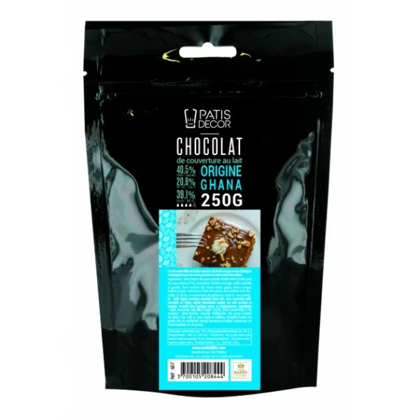 PATISDECOR Chocolat Au Lait Origine Ghana 250 G Patisdécor 1