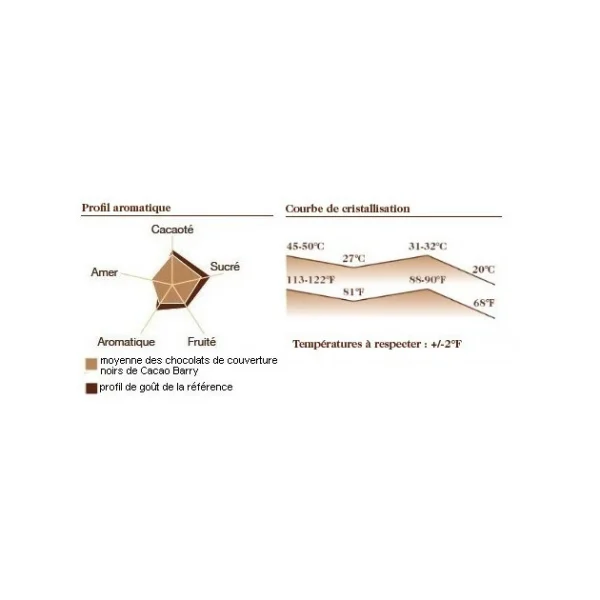 Chocolat Favorites Mi-amère 58% plaque 2,5 kg 3