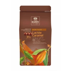 Barry Lactée Caramel, Pistoles Chocolat Couverture 31% 5 Kg 6