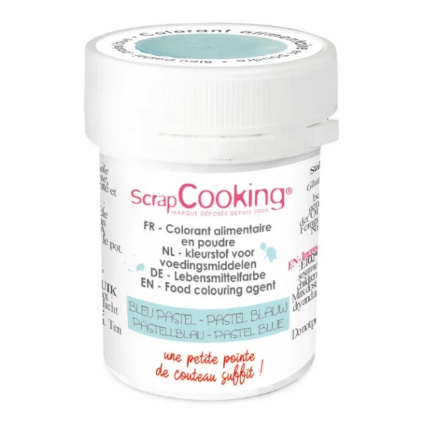 Colorant Alimentaire En Poudre Bleu Pastel 5g ScrapCooking 1