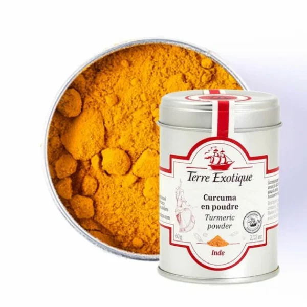 Curcuma En Poudre Biologique 60 G Terre Exotique 1