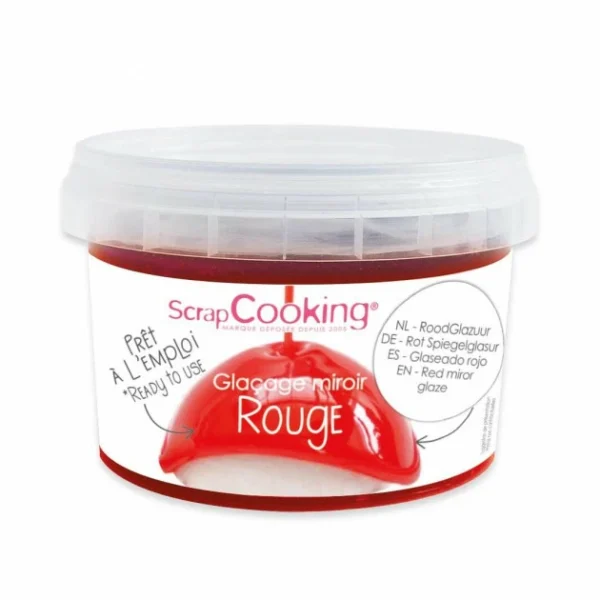 Glaçage Miroir Rouge 300 G Scrapcooking 1