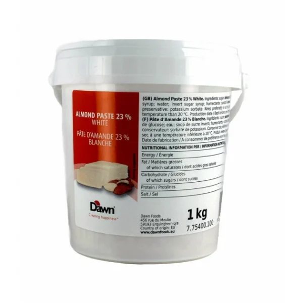 CAULLET Pâte D’amande 23% Blanche 1Kg 1