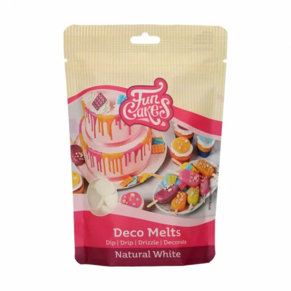 Pistoles Deco Melts Blanc Naturel 250g FunCakes 1