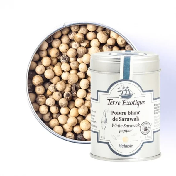 Poivre Blanc De Sarawak 80 G Terre Exotique 1