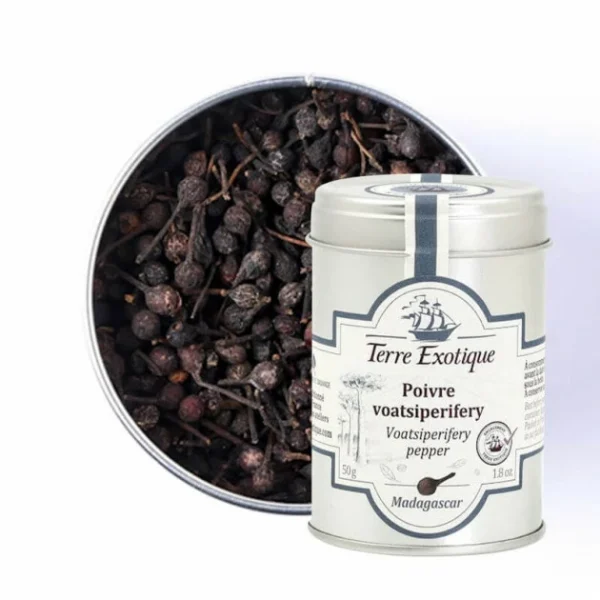 Poivre Noir Voatsiperifery 50 G Terre Exotique 1