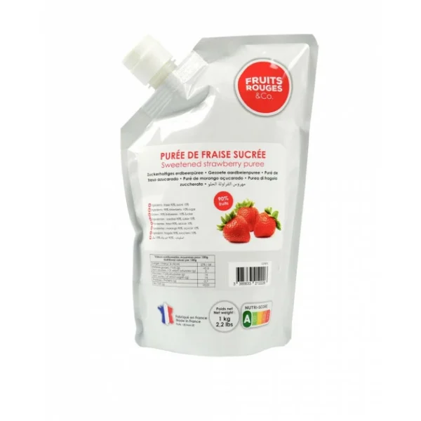 Purée de Fraise 1kg Fruits Rouges & Co 1