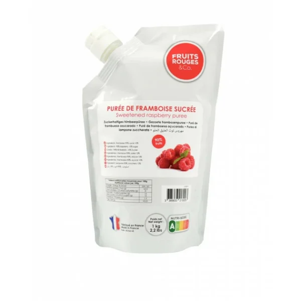 Purée de Framboise 1kg Fruits Rouges & Co 1
