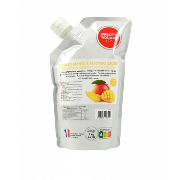 Purée de Mangue 1kg Fruits Rouges & Co 1