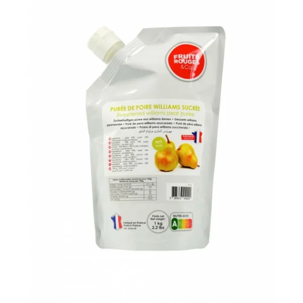 Purée de Poire Williams 1kg Fruits Rouges & Co 1